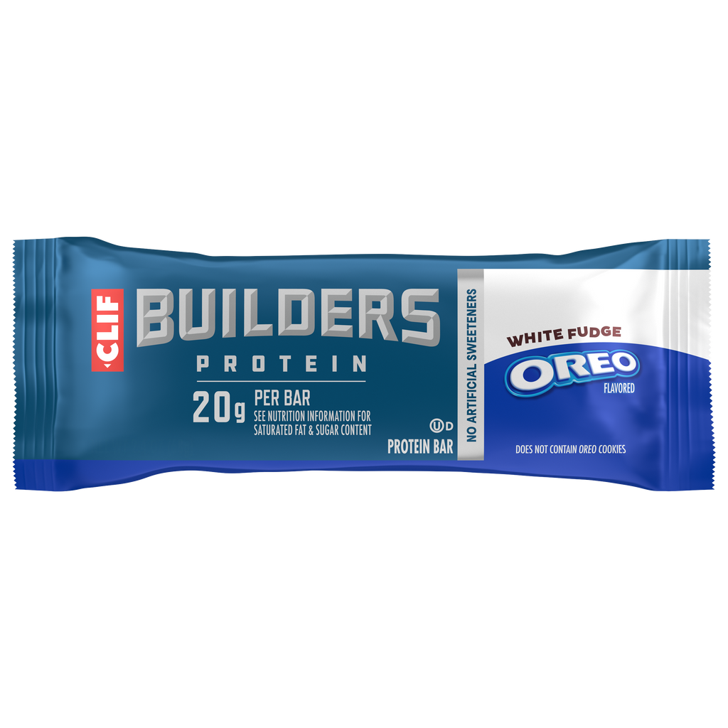 CLIF BUILDERS White Fudge OREO-Flavored Plant Based Protein Bars